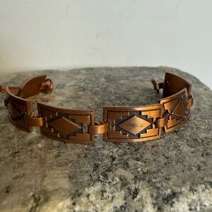 Vintage Copper Southwestern Design Bracelet